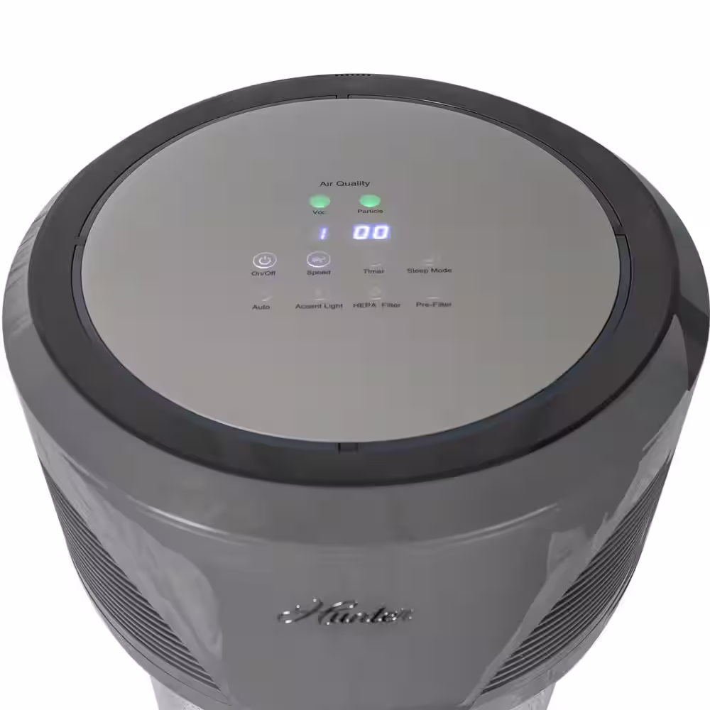 Hunter HP980 AirMax Whole Home Industrial Strength Air Purifier with True HEPA and EcoSilver Pre-Filter
