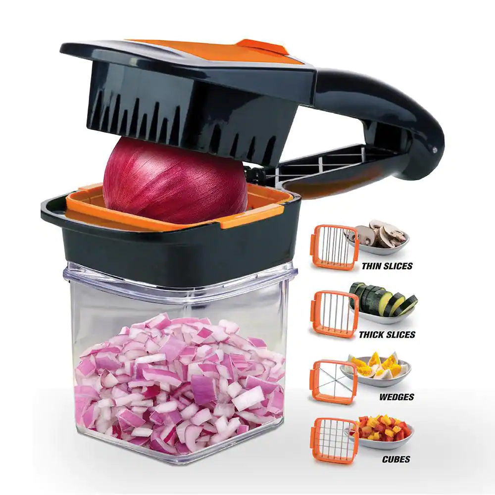 As Seen on TV Nutri Chopper 5-in-1 Compact Portable Handheld Kitchen Slicer with Storage Container