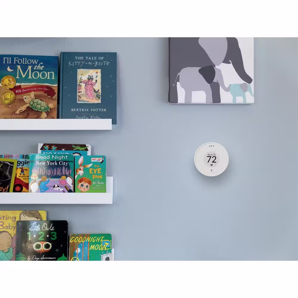 FLAIR Puck WiFi Wireless Thermostat Sensor in Pearl White