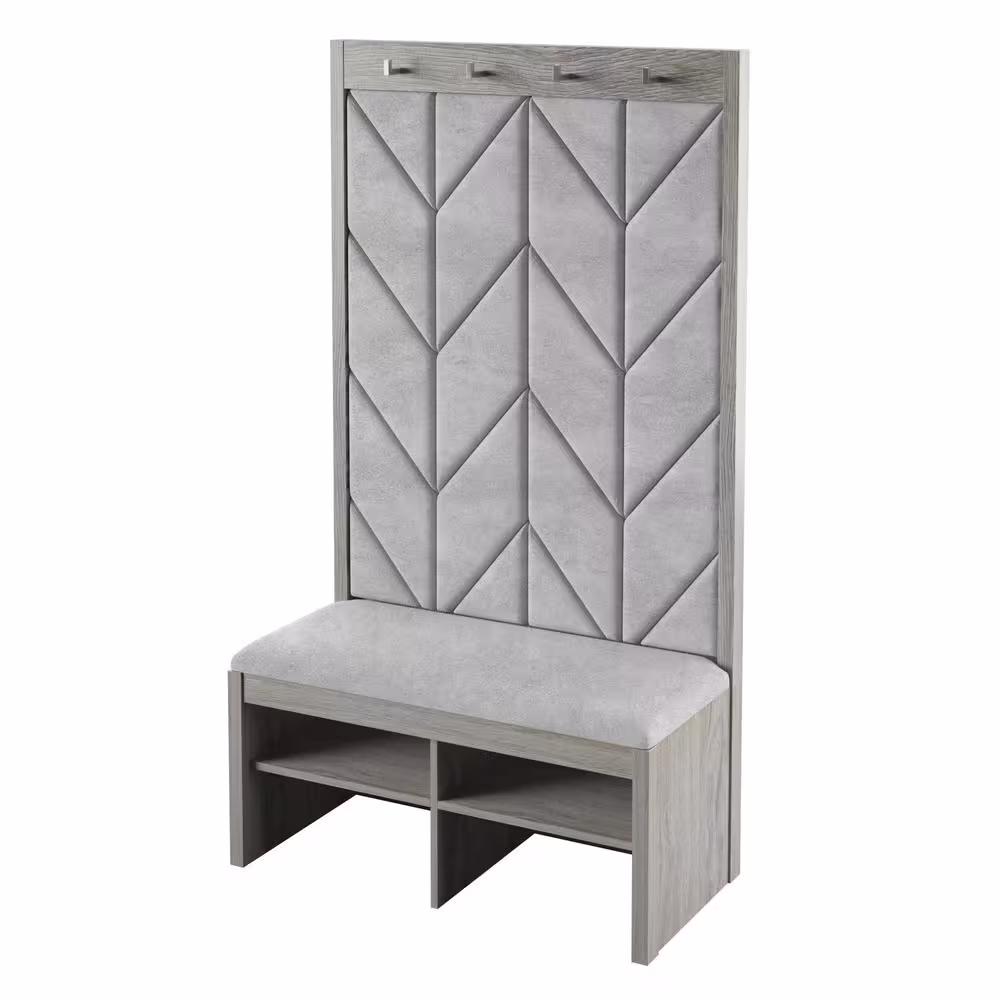 Twin Star Home Berkeley Oak Hall Trees with 4-Hooks