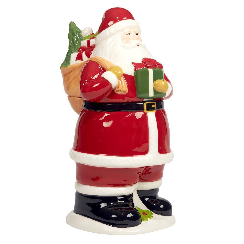 Certified International Joy of Christmas 1-Pcs 3D Santa Cookie Jar
