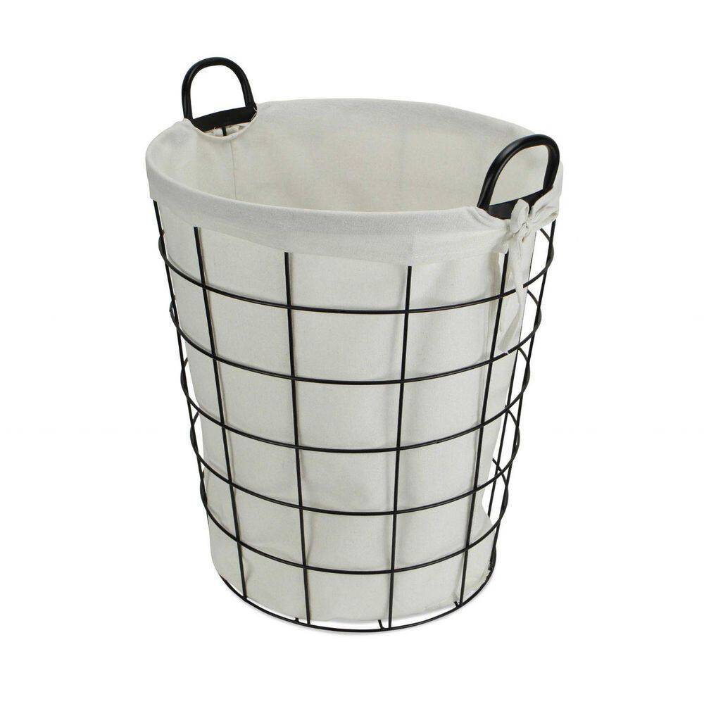 HomeRoots Victoria 18.75 in. H x 16.5 in. W x 16.5 in. H White Metal Cube Storage Bin