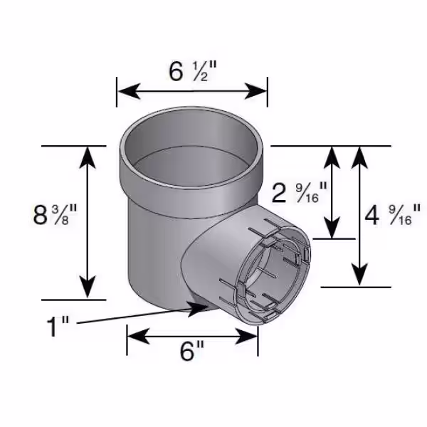 NDS 6 in. Plastic Round Speed-D Styrene Drainage Catch Basin