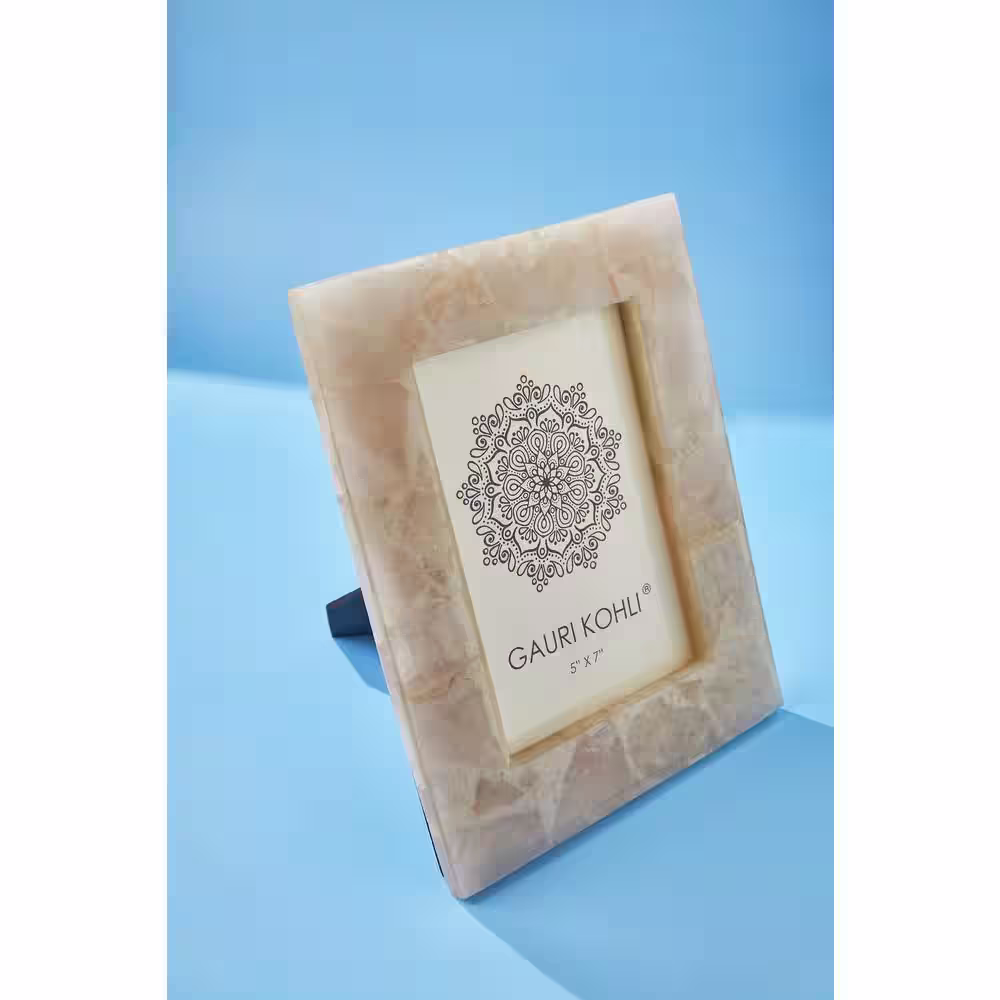 GAURI KOHLI Cherish White Ivory Quartz Picture Frame 5 in. x 7 in.