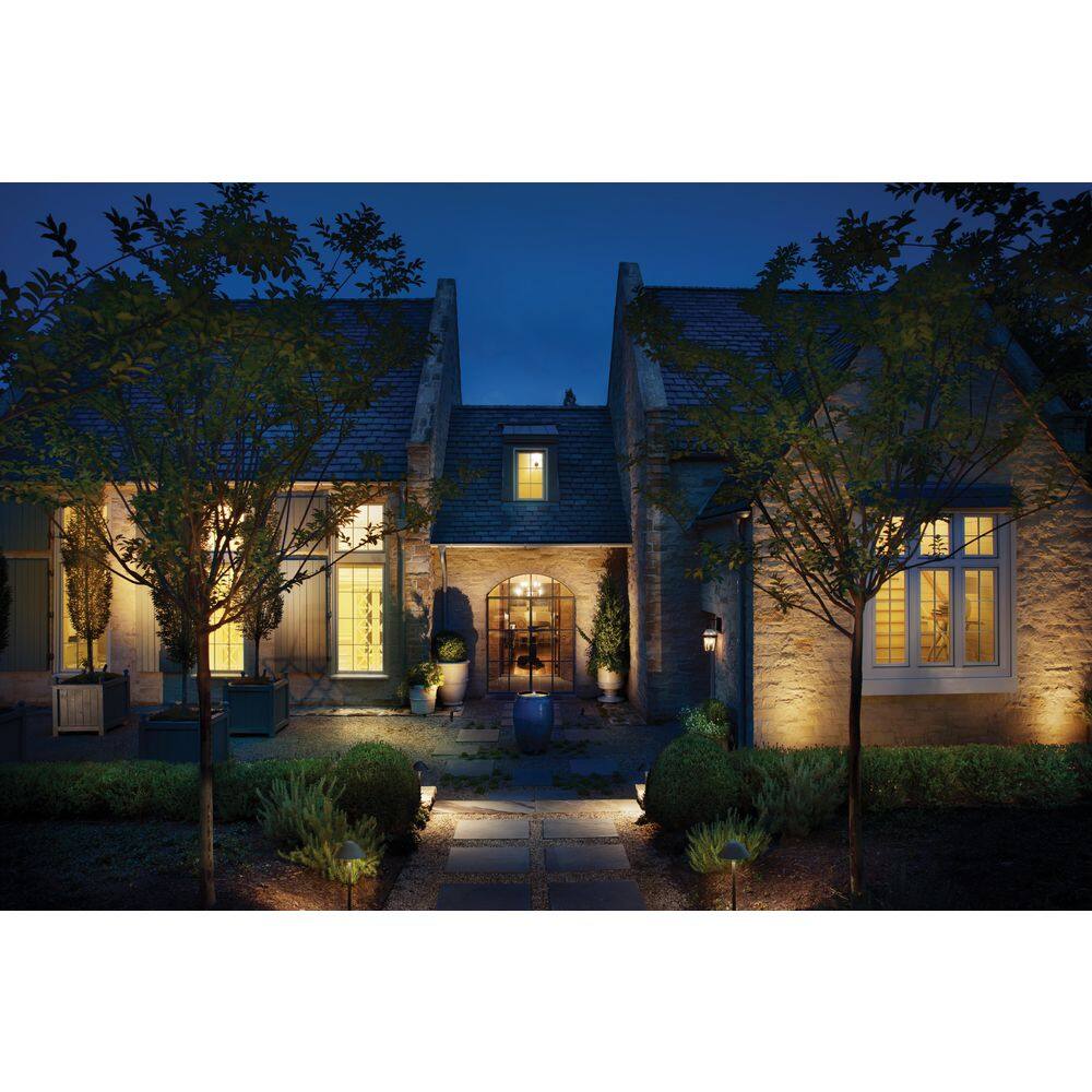 HINKLEY Rex Low-Voltage Outdoor Textured Black LED Landscape Path Light