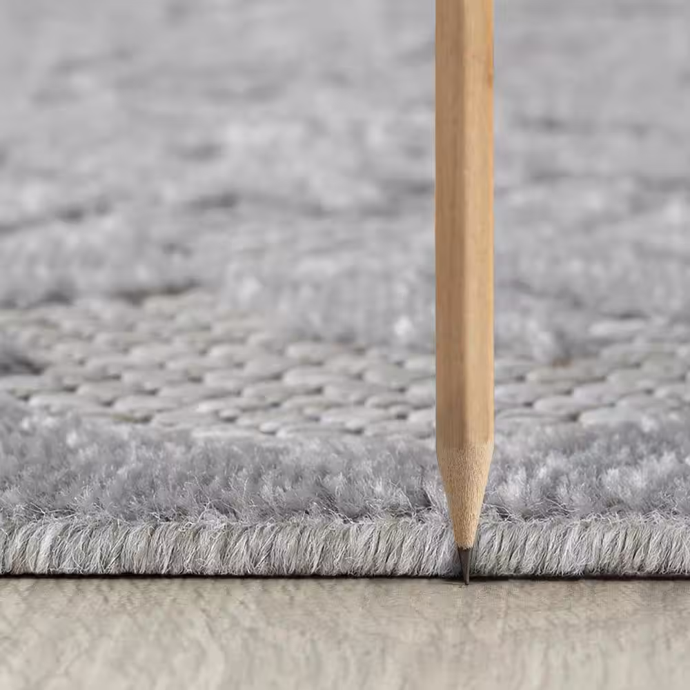 Tayse Rugs Oasis Floral Blue 8 ft. x 10 ft. Indoor/Outdoor Area Rug