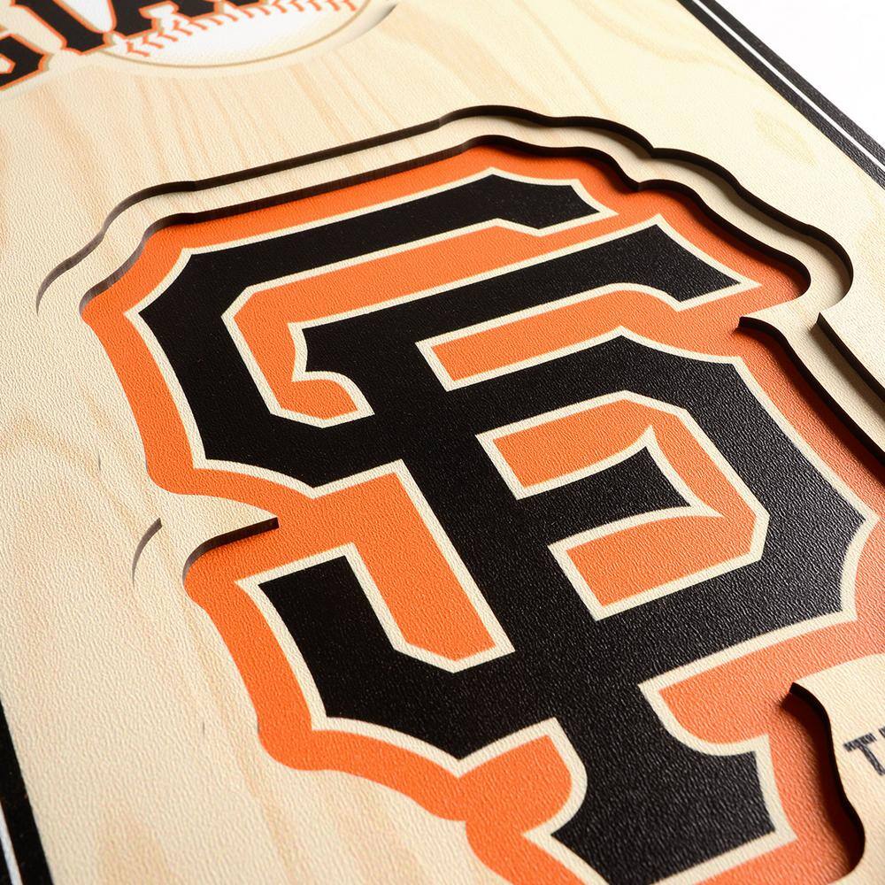 YouTheFan MLB San Francisco Giants Wooden 8 in. x 32 in. 3D Stadium Banner-Oracle Park