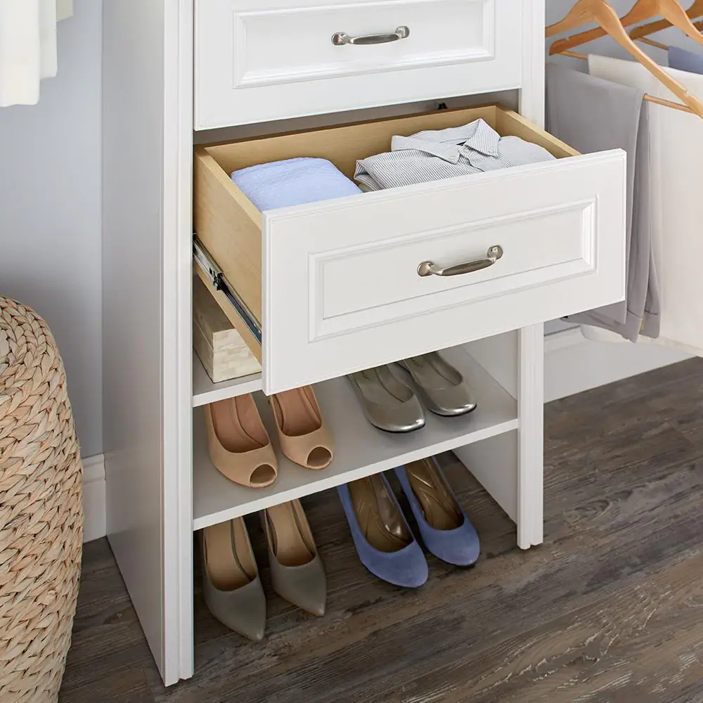 ClosetMaid Impressions 22 in. W x 9 in. H White Wood Drawer Kit for 25 in. W Impressions Tower