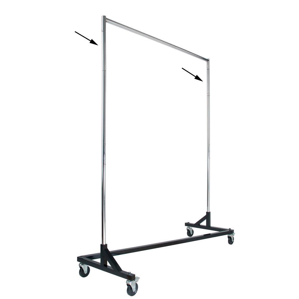 Econoco Chrome Steel Clothes Rack 1.25 in. W x 12 in. H
