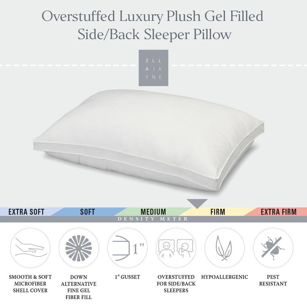 ELLA JAYNE Gusseted Firm Microfiber Gel King Size Pillow