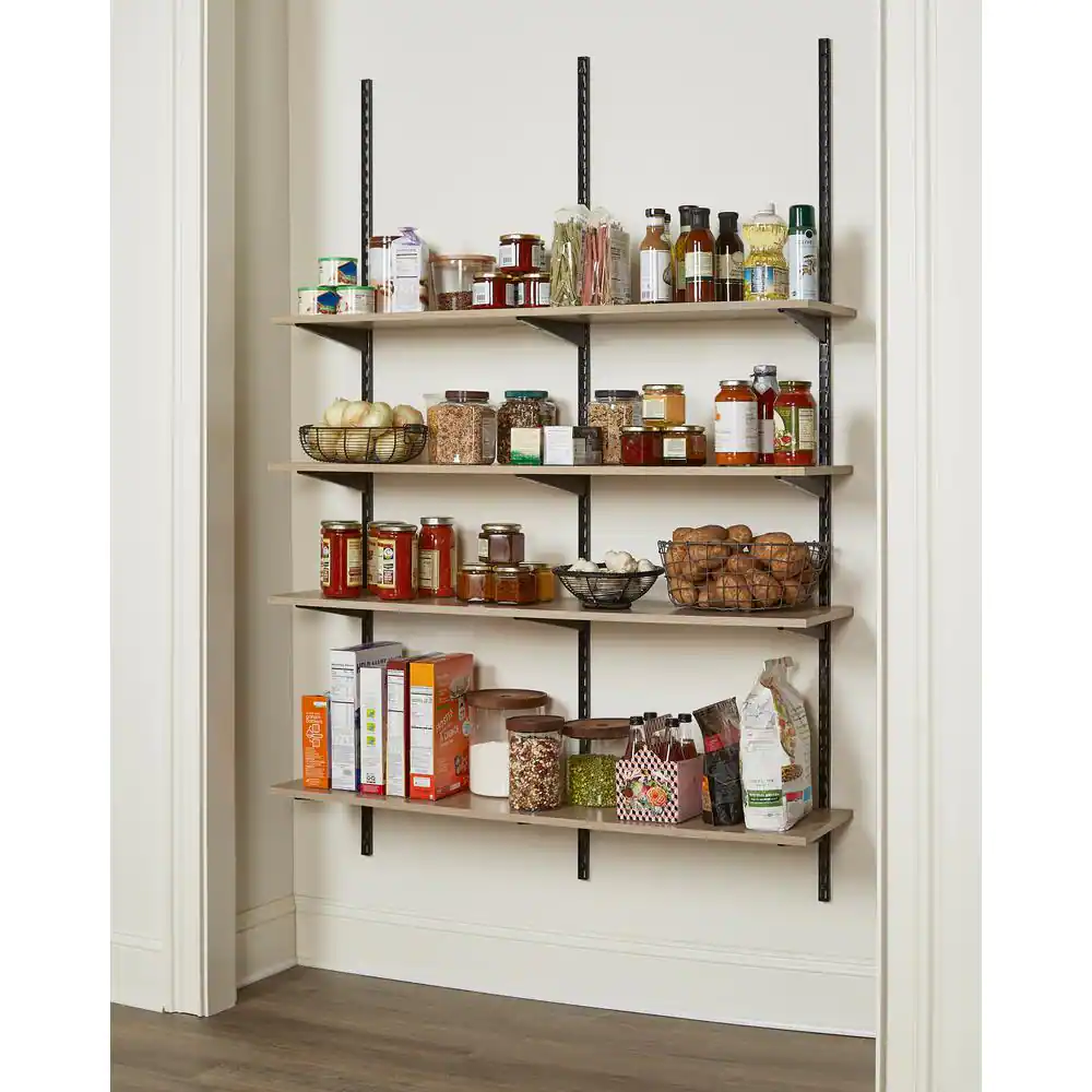 Rubbermaid Organic Ash Laminated Wood Shelf 12 in. D x 72 in. L