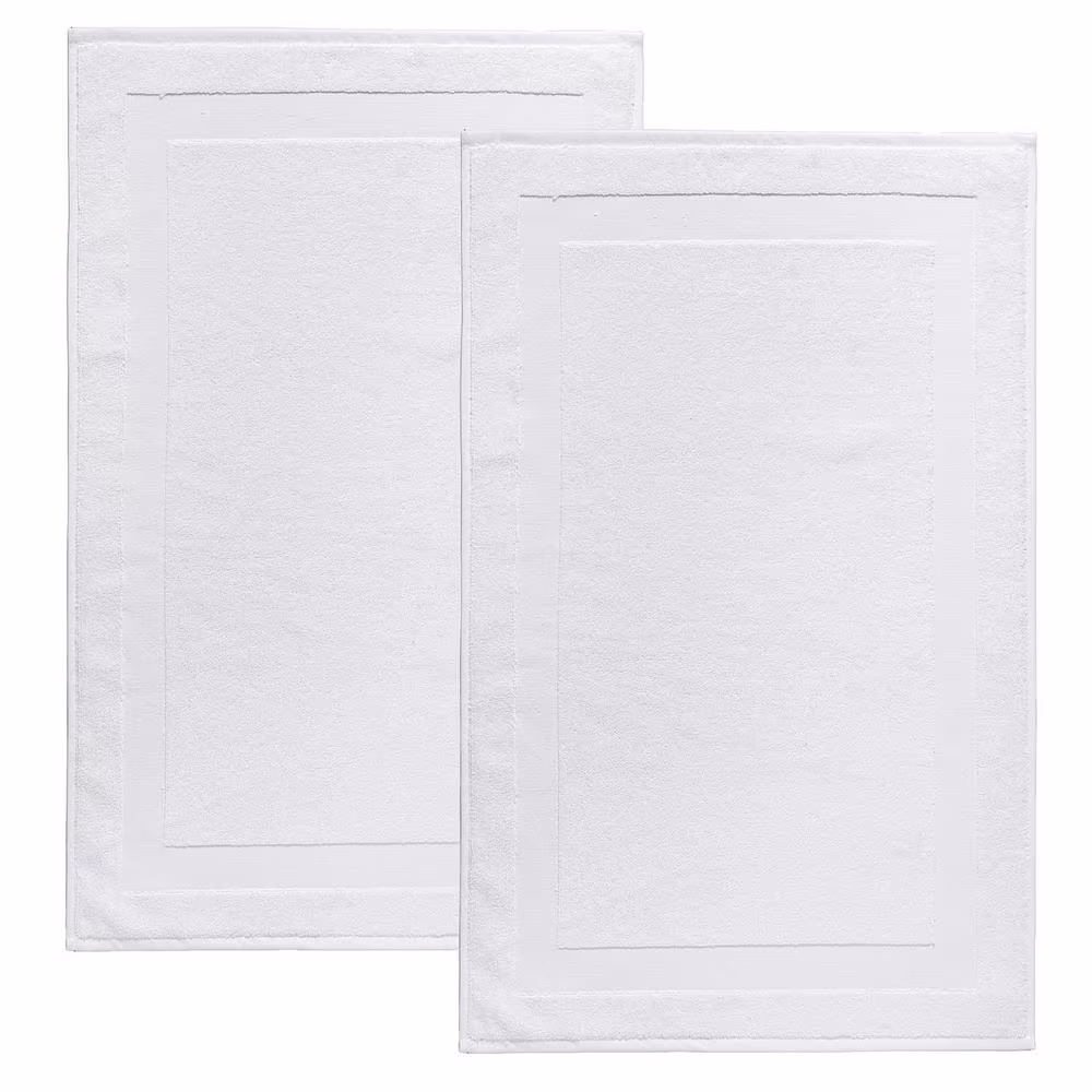 None Signature Turkish Cotton 2-Piece Bath Mats