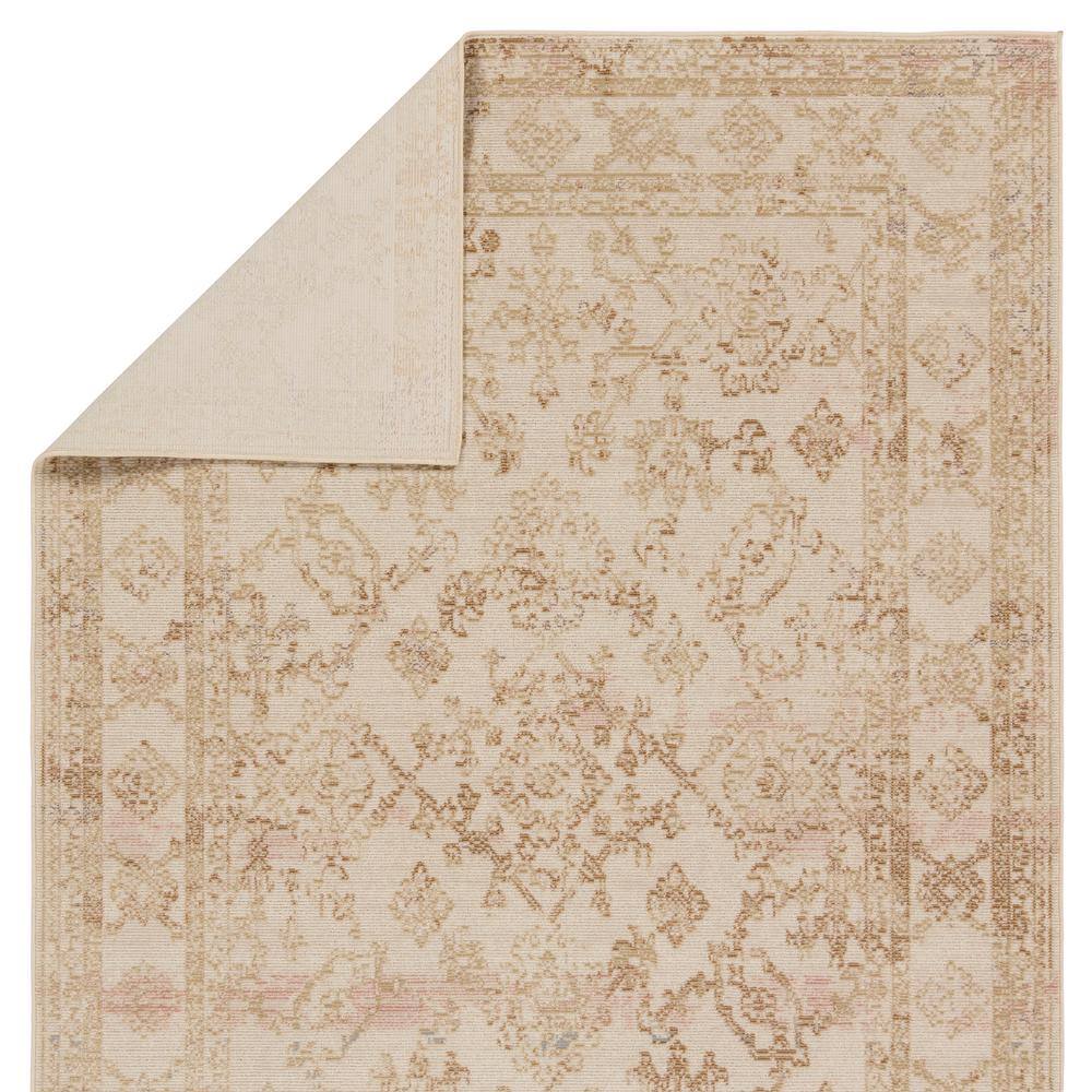 None Vibe Salerno Gold/Ivory 10 ft. x 13 ft. Medallion Polypropylene Indoor/Outdoor Area Rug