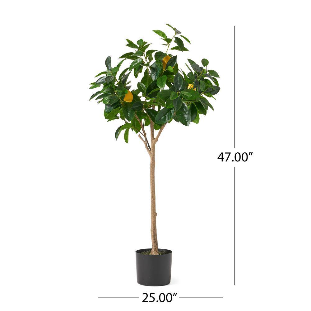 Noble House Dundas 4 ft. Green Artificial Lemon Tree