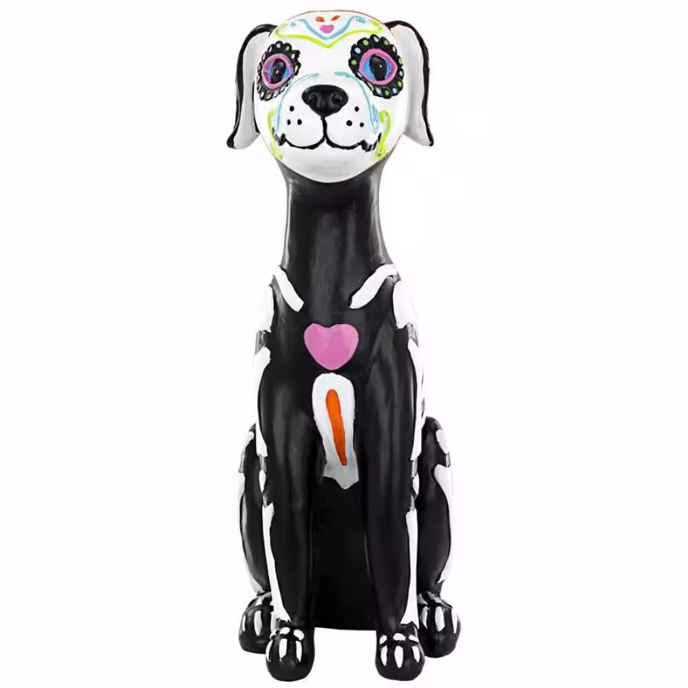 Design Toscano Dia de los Muertos El Perro Sugar Skull Dog Statue