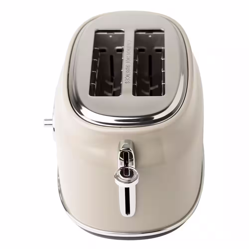 HADEN Retro Style 12 Cup Programmable Coffee Maker with 2 Slice Toaster, Beige