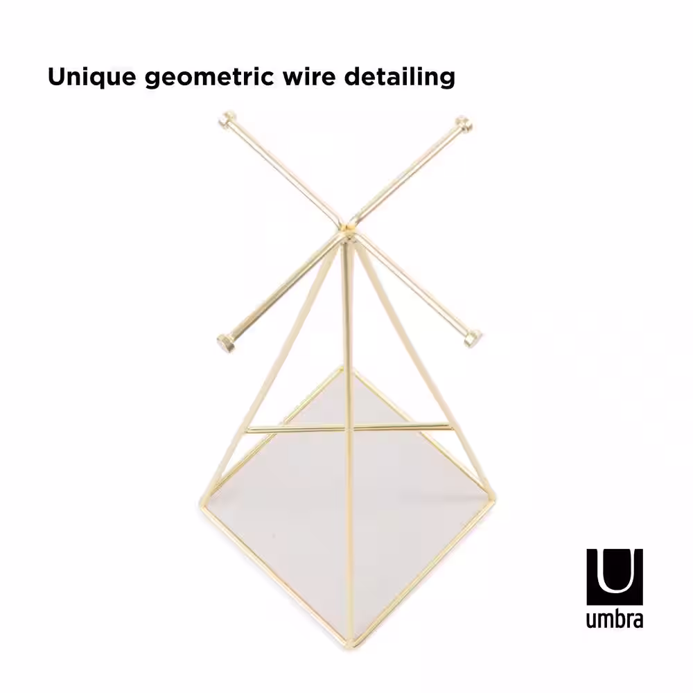 Umbra Prisma Jewelry Stand Matte Brass
