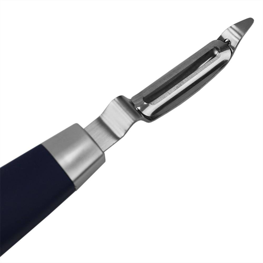 Home Basics Meridian Indigo Stainless Steel Vertical Vegetable Peeler