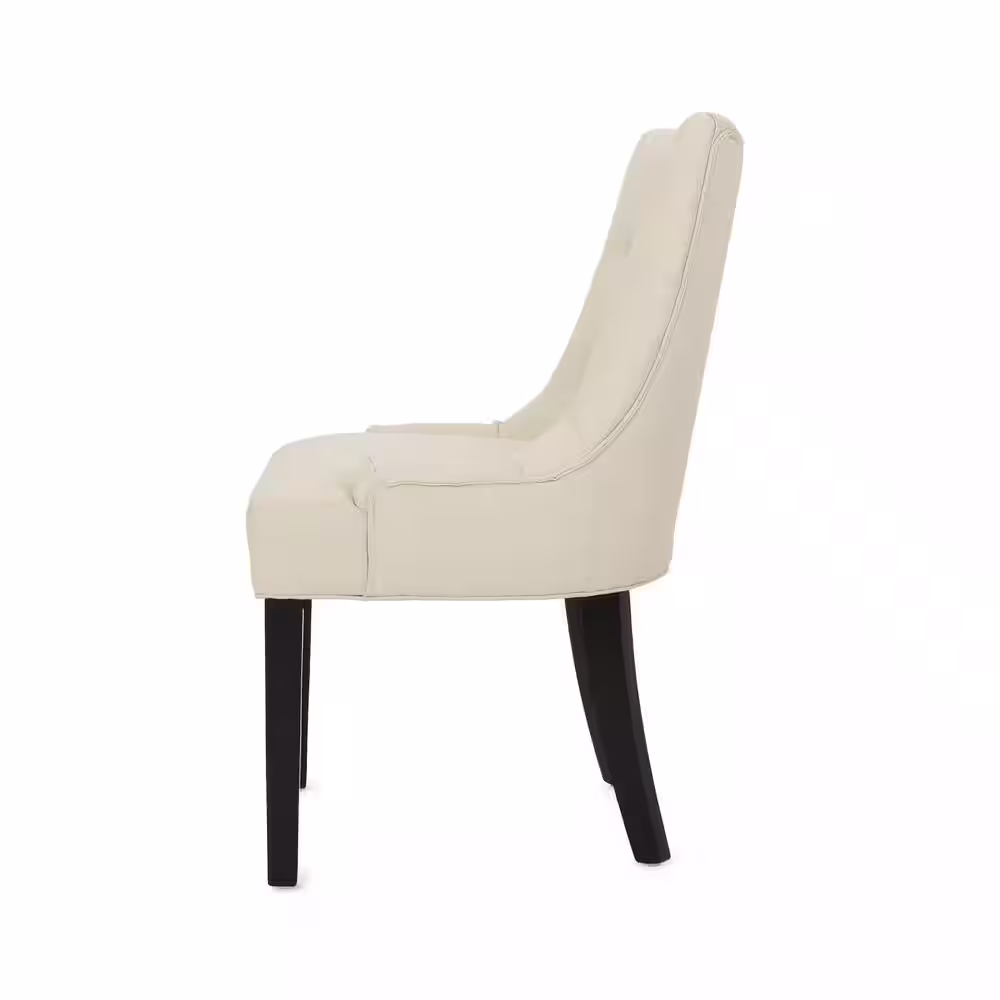 Noble House Hayden Beige Upholstered Dining Chairs (Set of 4)