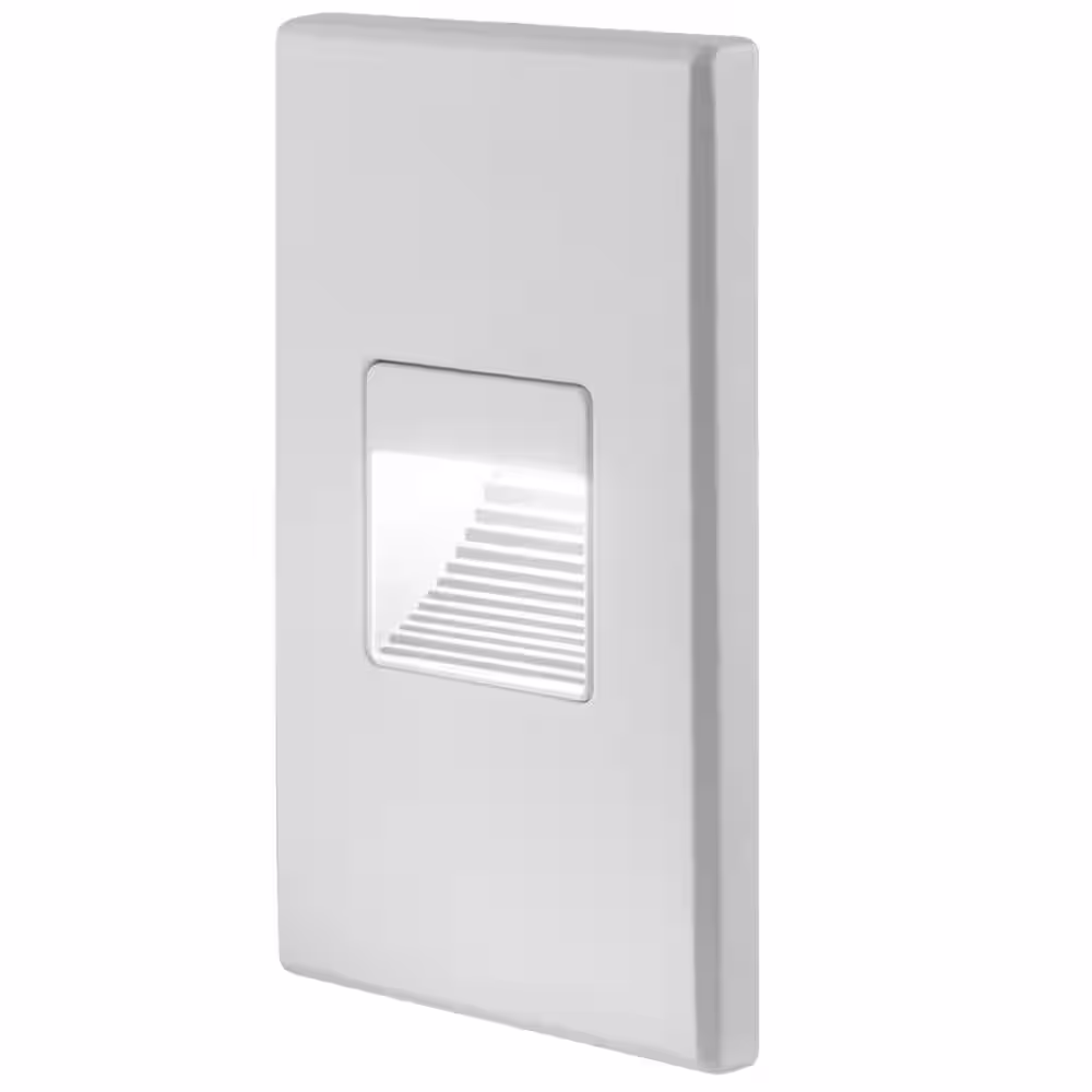 BAZZ Hardwired White Integrated LED Step Light