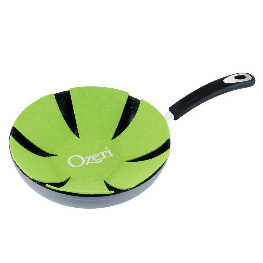 Ozeri Stone Earth 10 in. Aluminum Ceramic Nonstick Frying Pan in Granite Gray
