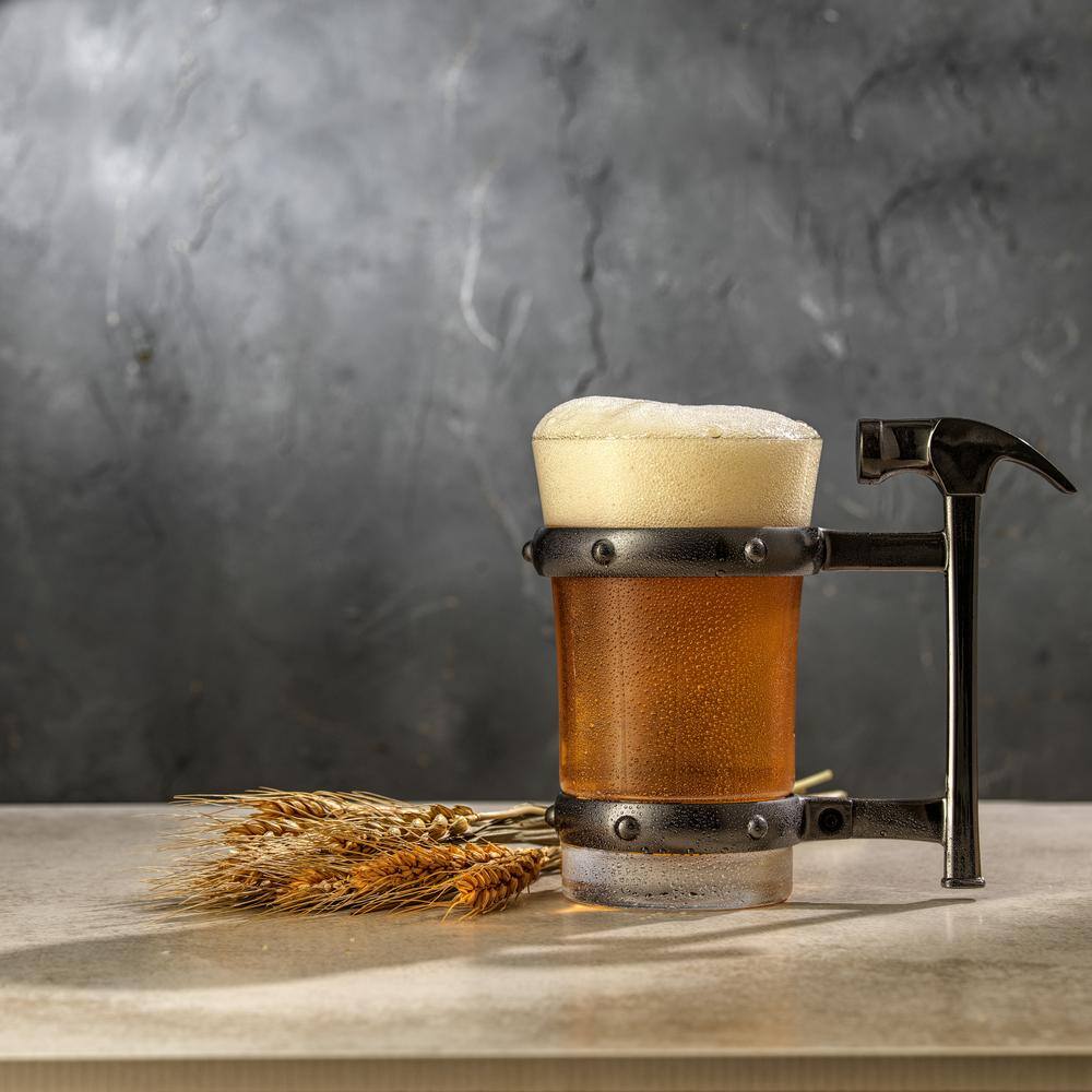 JoyJolt Tools Collection 17 oz. Hammer Handle Single Beer Mug