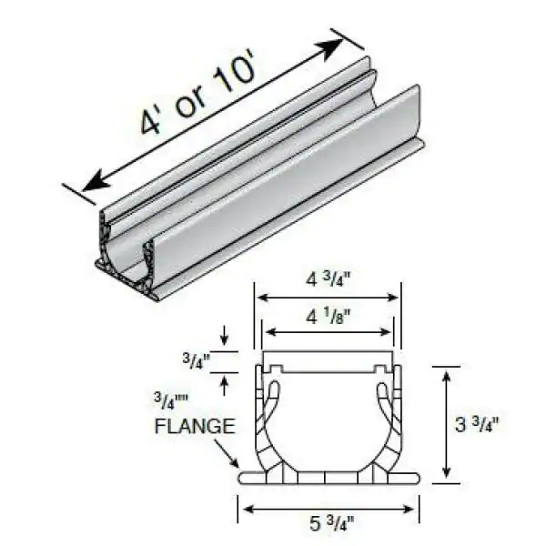 NDS 4 in. x 10 ft. Speed-D Channel Drain with Grate
