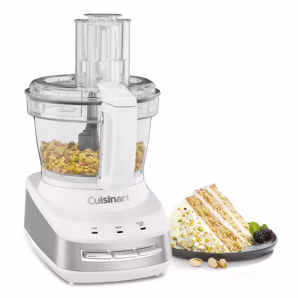 Cuisinart Core Custom 10-Cup White Food Processor with All-in-One Storage
