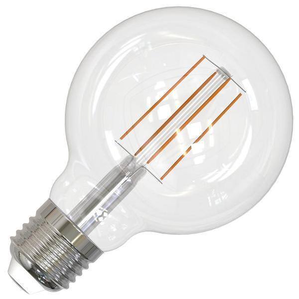 Bulbrite 60-Watt Equivalent Dimmable Clear Filament G25 Medium (E26) LED Bulb, 4000K (8-Pack)