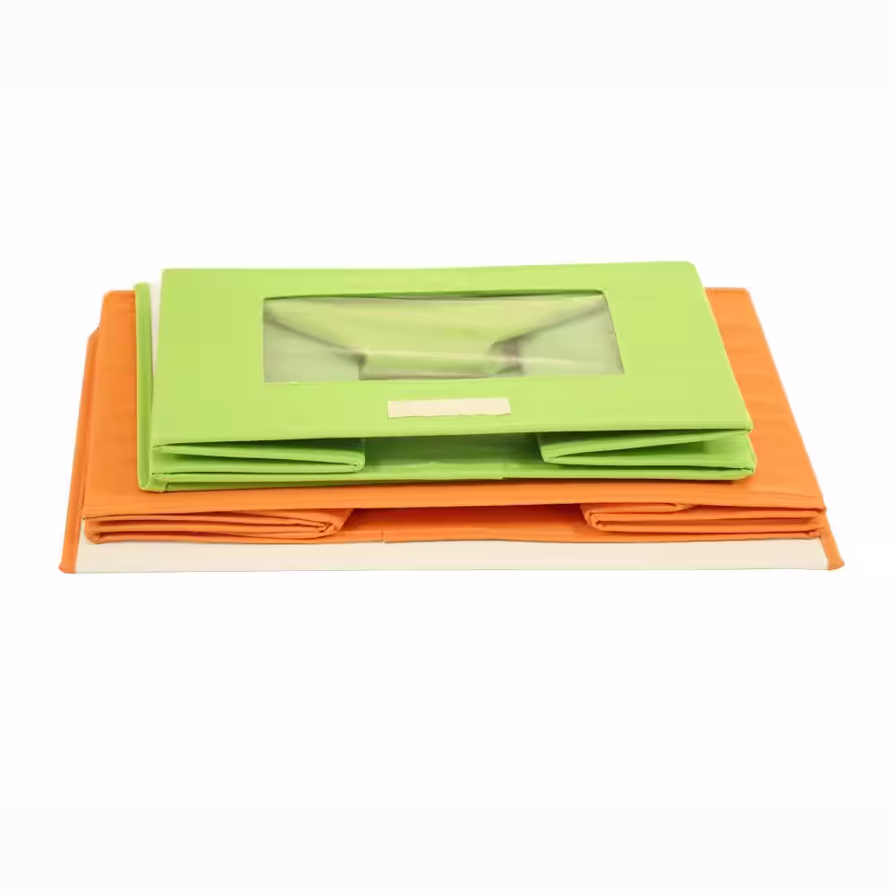 Seville Classics 10.25 in. H x 15.5 in. W x 11.25 in. D Assorted Colors Canvas Cube Storage Bin