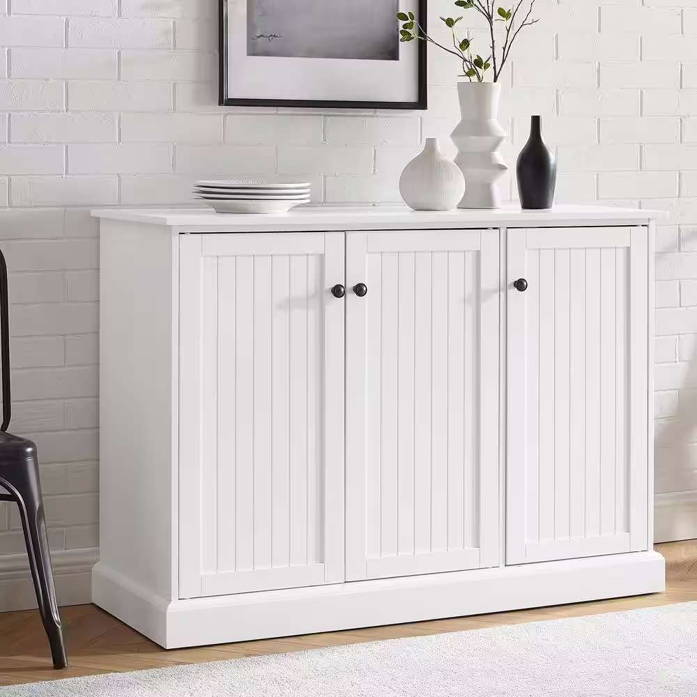CROSLEY FURNITURE Shoreline White Sideboard