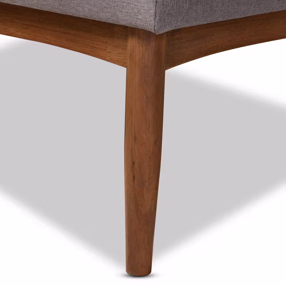 Baxton Studio Arvid Gray Dining Nook Banquette Set