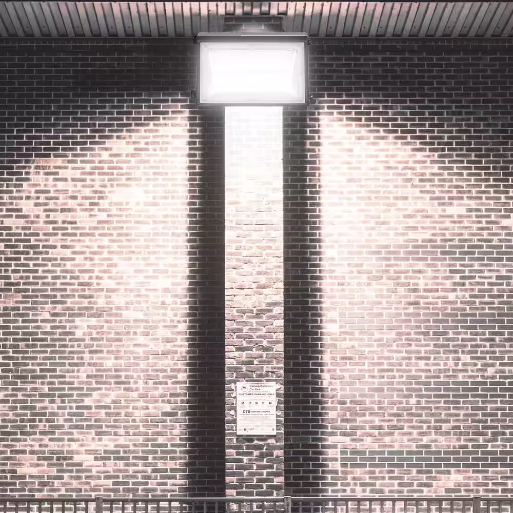 None 120-Watt Integrated LED Bronze Dusk to Dawn Wall Pack Light, 5000K