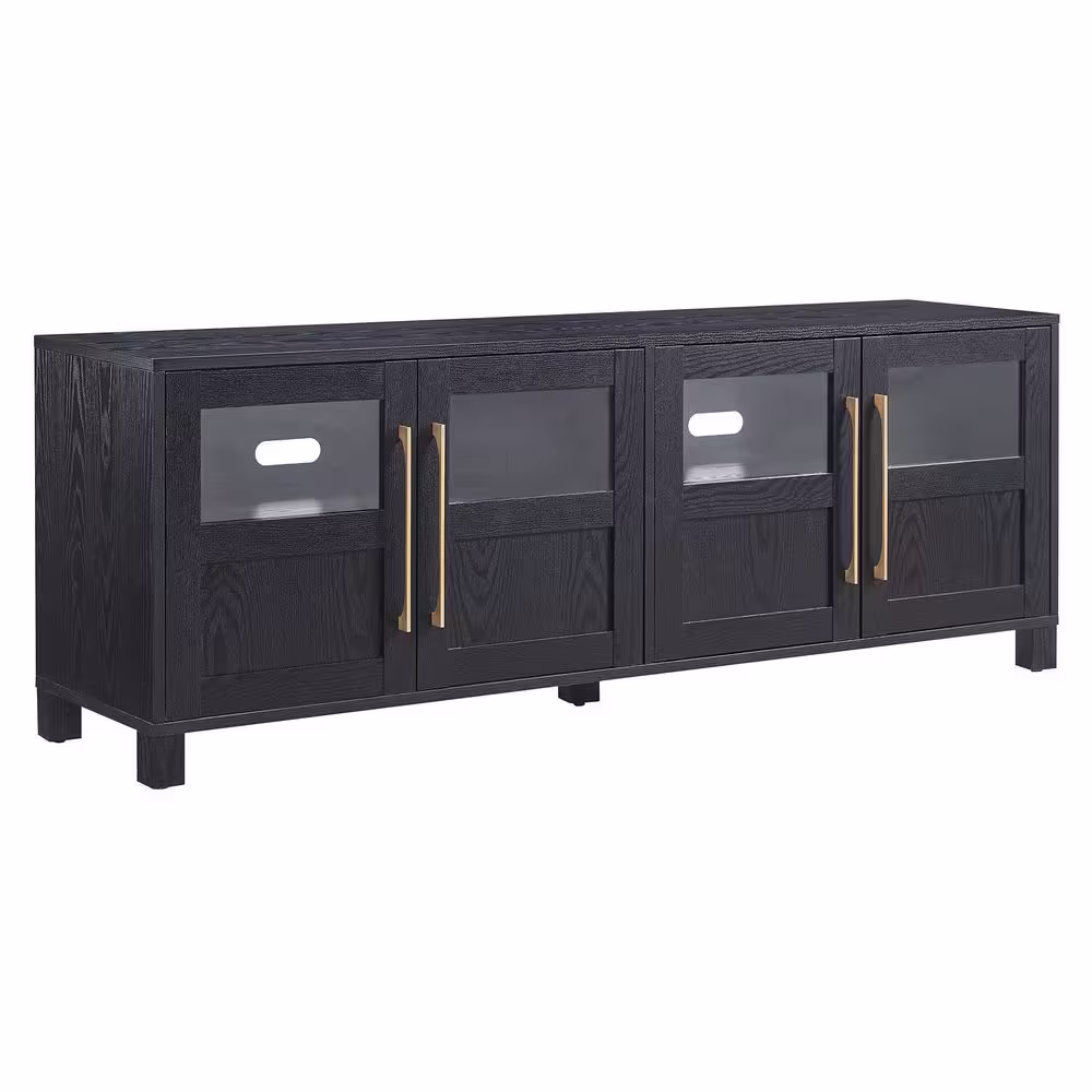 Meyer&Cross Holbrook Black Grain Rectangular TV Stand for TV's up to 75 in.