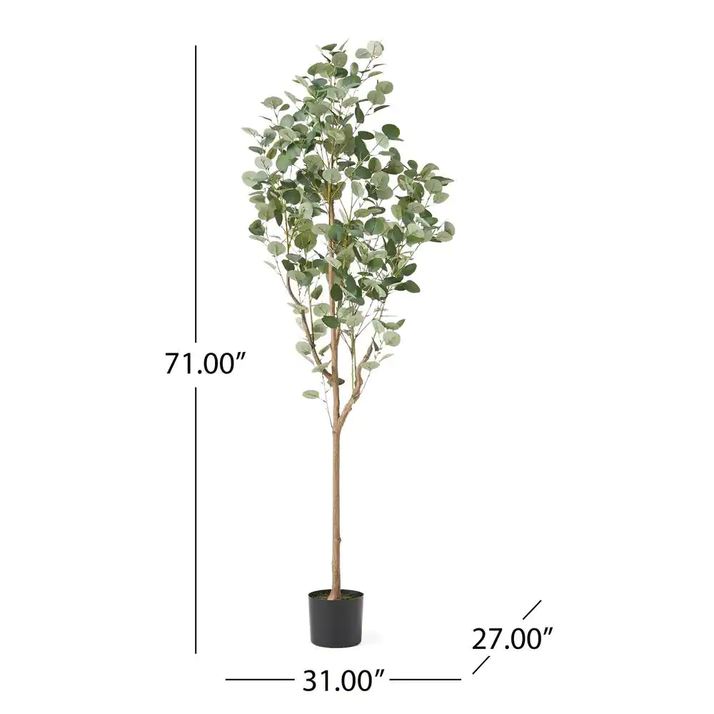 Noble House Bayou 6 ft. Green Artificial Eucalyptus Tree