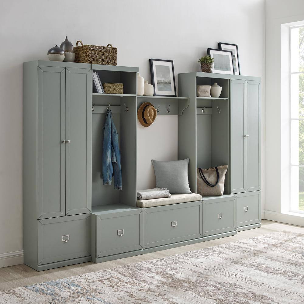 CROSLEY FURNITURE Harper Gray 6-Piece Hall Tree Set