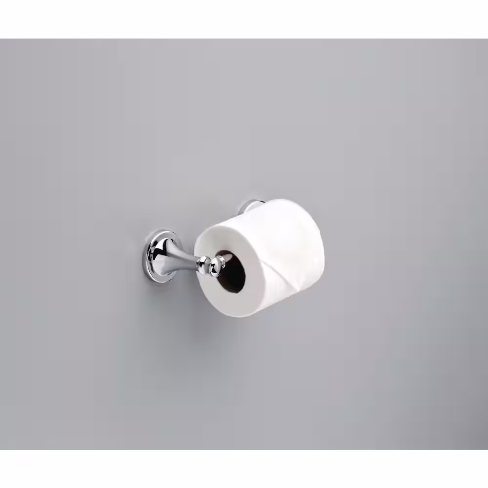 Delta Silverton 5-Piece Bath Hardware Set 18, 24 in. Towel Bars, Toilet Paper Holder, Towel Ring Towel Hook in Polished Chrome