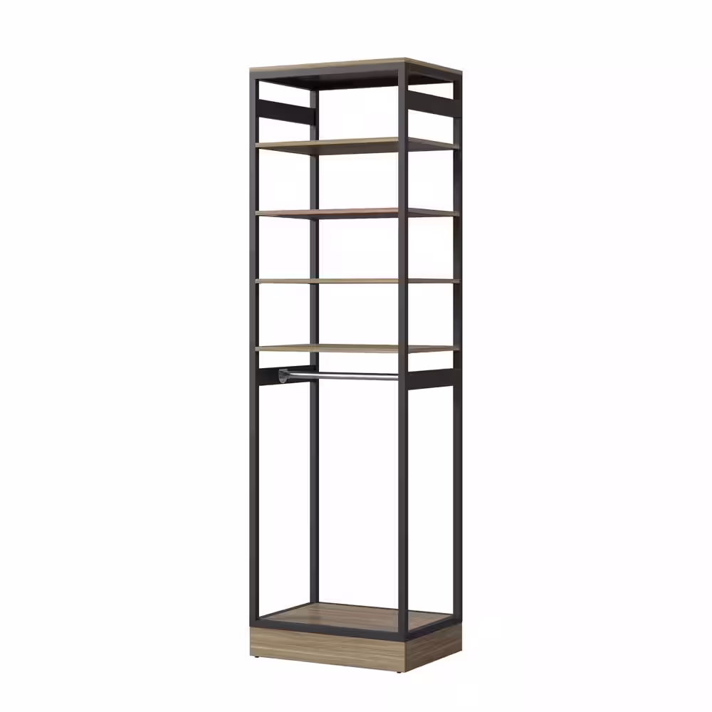 None Bryant closet in 24 in. W with top shelves Wood Closet System