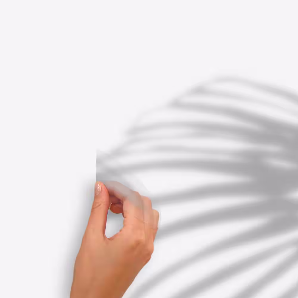 Mr. Kate Mr. Kate Grey Tropical Shadow Palm Frond Peel and Stick Vinyl Wall Decals