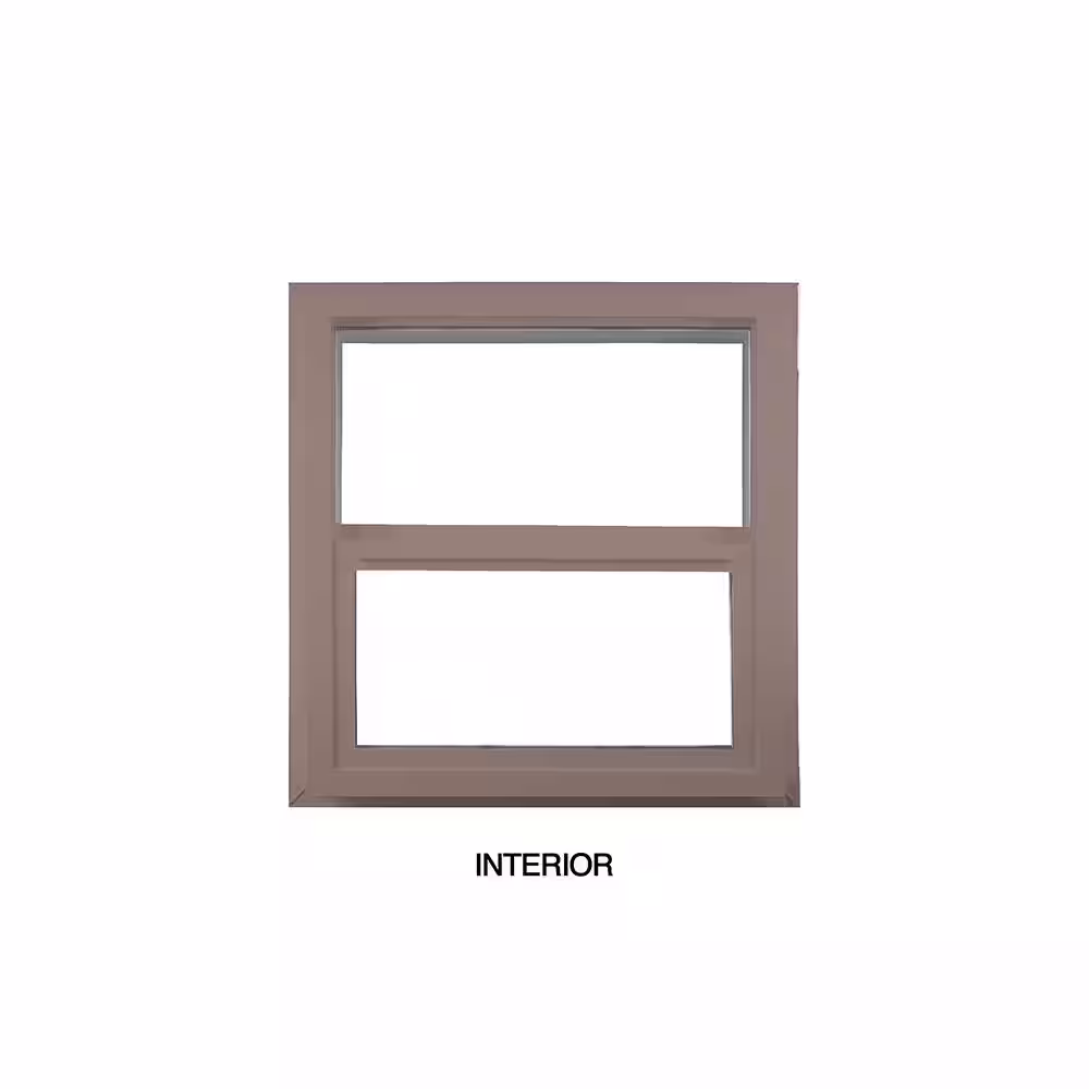 Ply Gem 35.5 in. x 35.5 in. Select Series Single Hung Vinyl Clay Window with HPSC Glass with Screen Included
