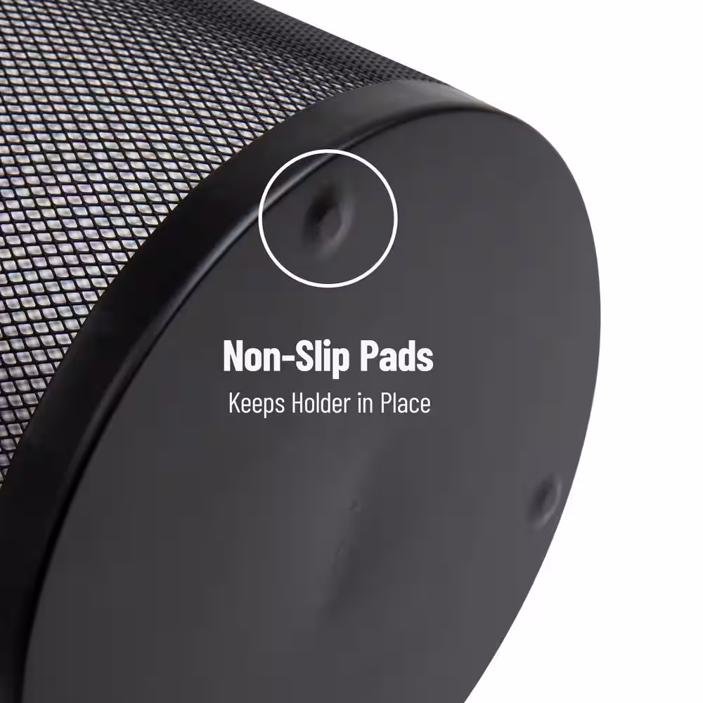 Mind Reader Black Metal Mesh Umbrella Stand