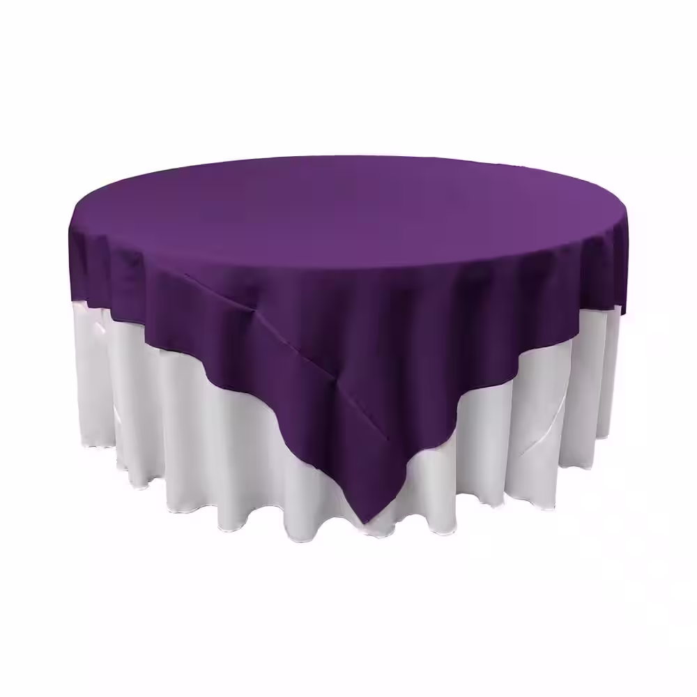 LA Linen 72 in. x 72 in. Polyester Poplin Square Tablecloth