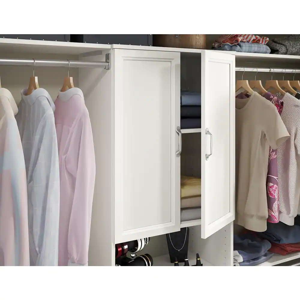 ClosetMaid Style+ 25 in. W Traditional White Closet Door Kit