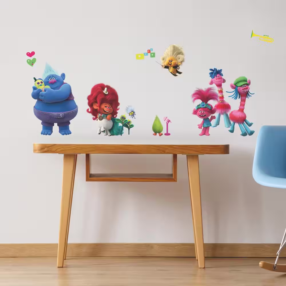 RoomMates Trolls World Tour Multi-Colored Vinyl Wall Decal