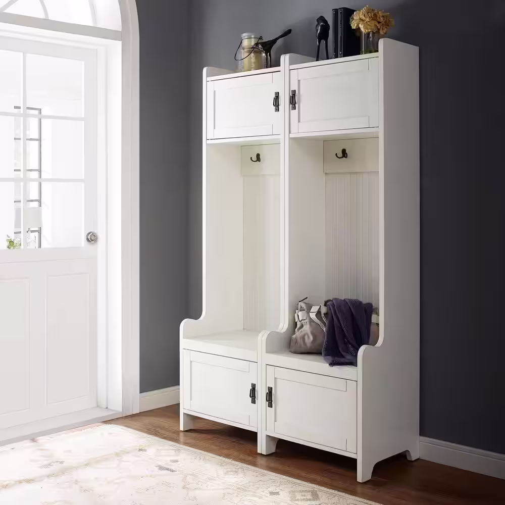 CROSLEY FURNITURE 2-Piece Fremont White Entryway Set