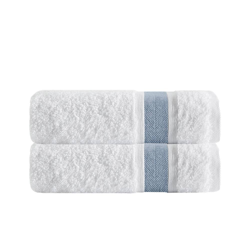 None Unique 8-Piece Blue Turkish Cotton Wash Towels