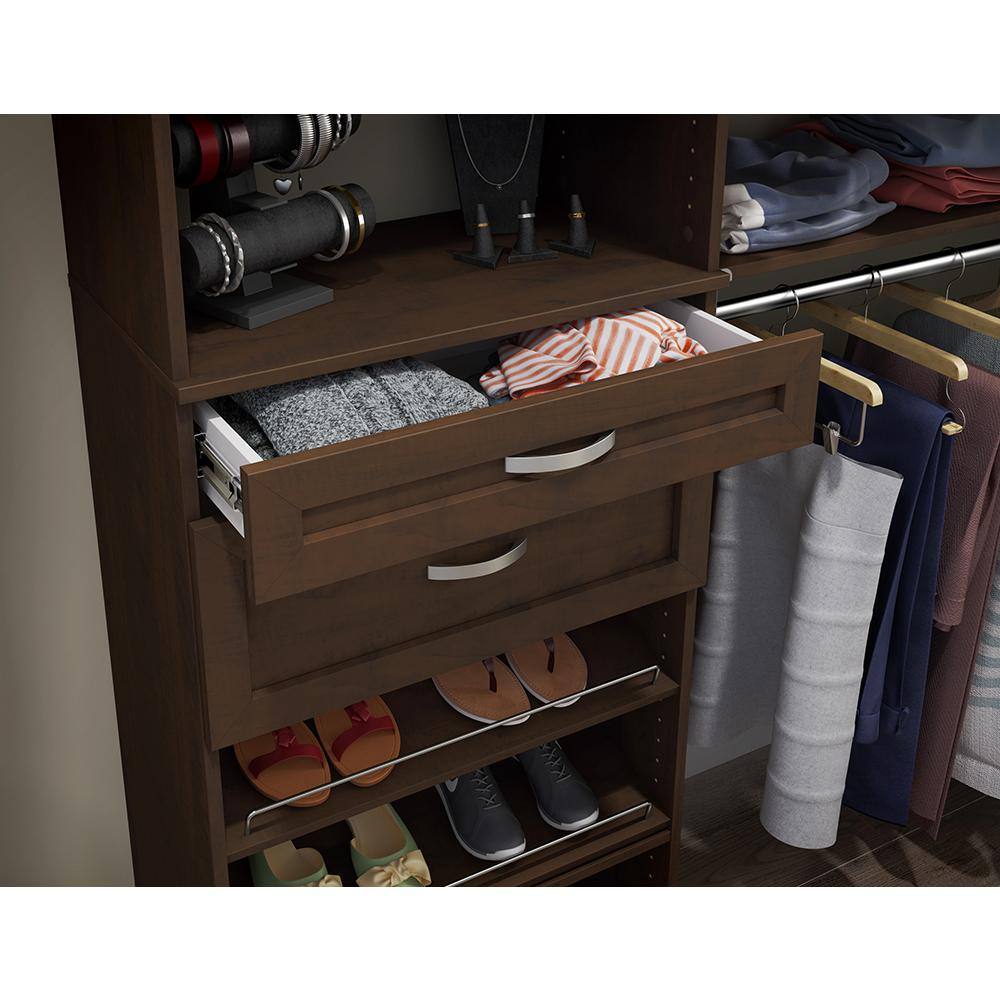 ClosetMaid Style+ 5 in. x 25 in. Chocolate Shaker Drawer Kit for 25 in. W Style+ Tower