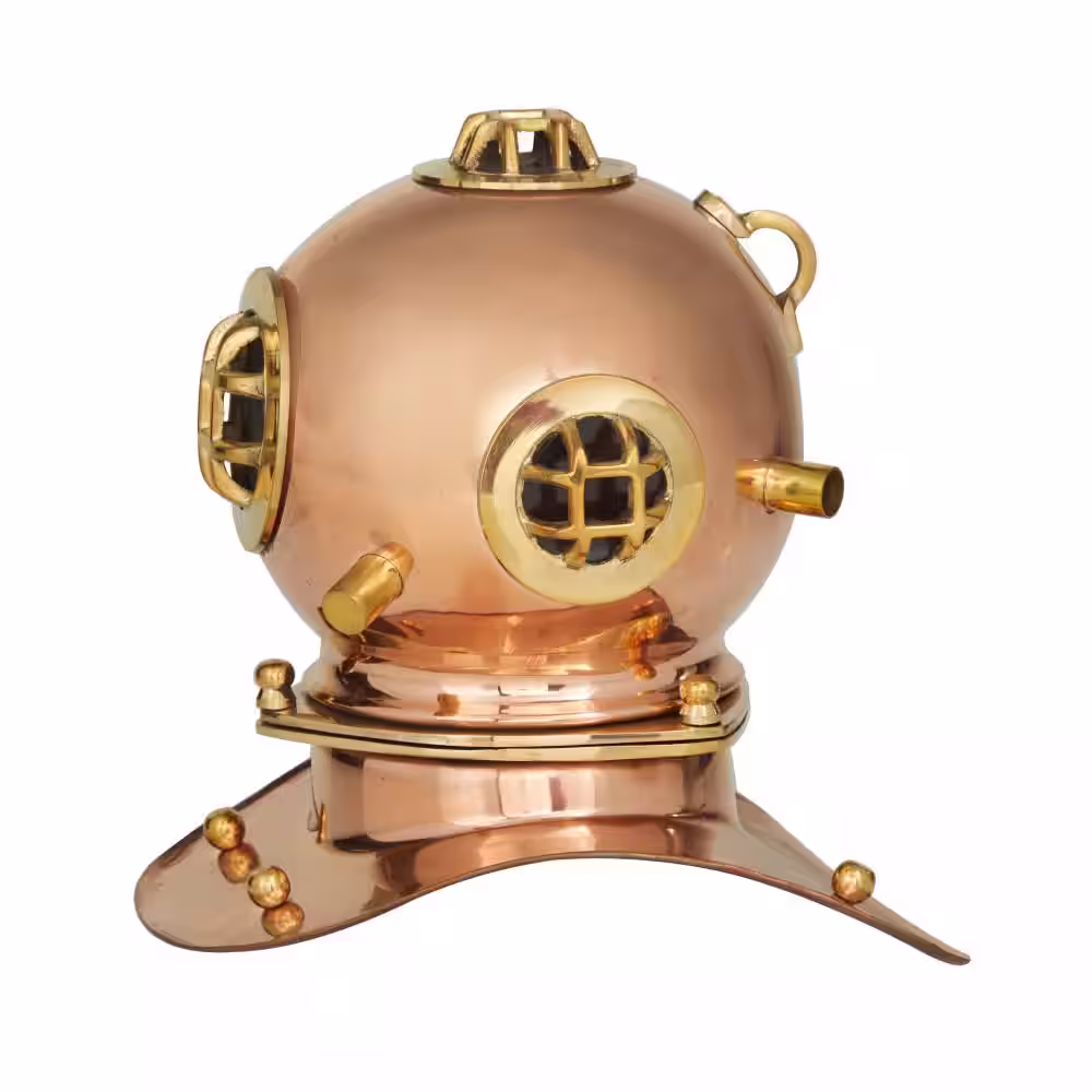 Litton Lane Brass Metal Diver Helmet