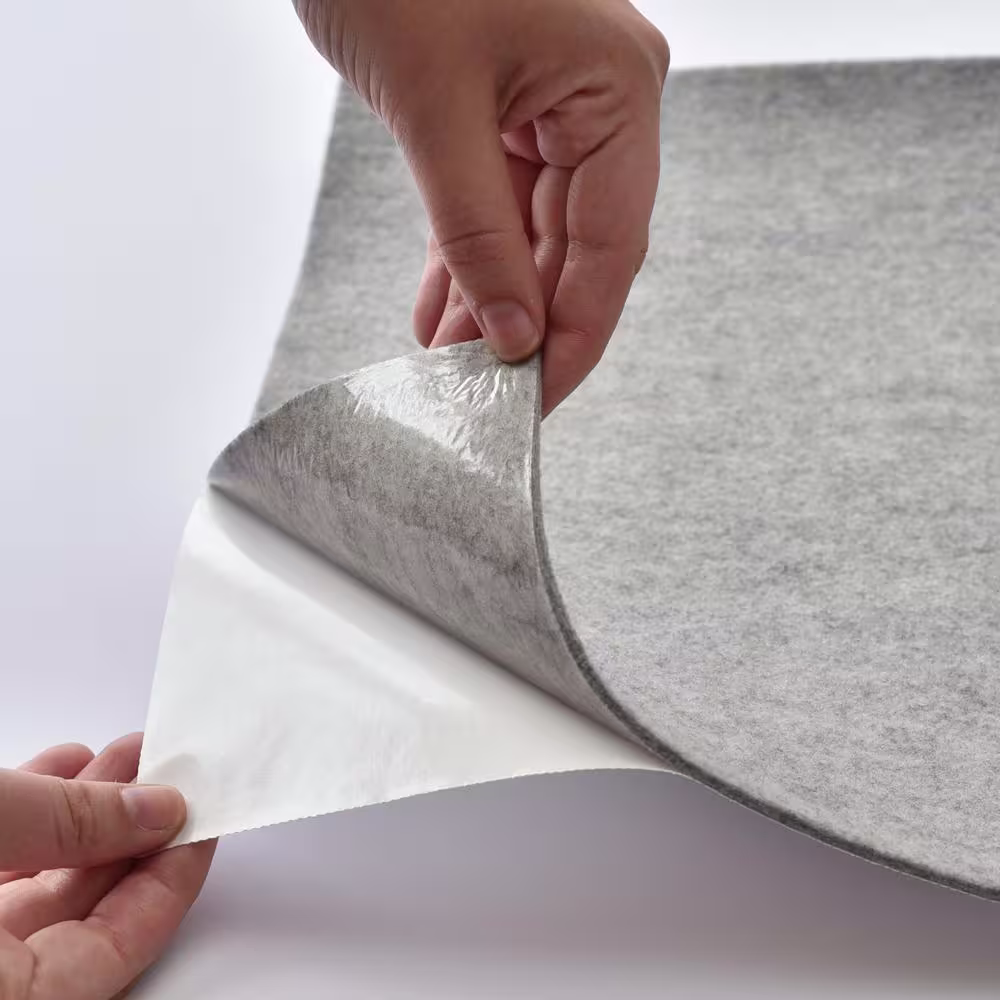 York Wallcoverings Gray Squares Acoustical Peel and Stick Tiles Light (Set of 4)