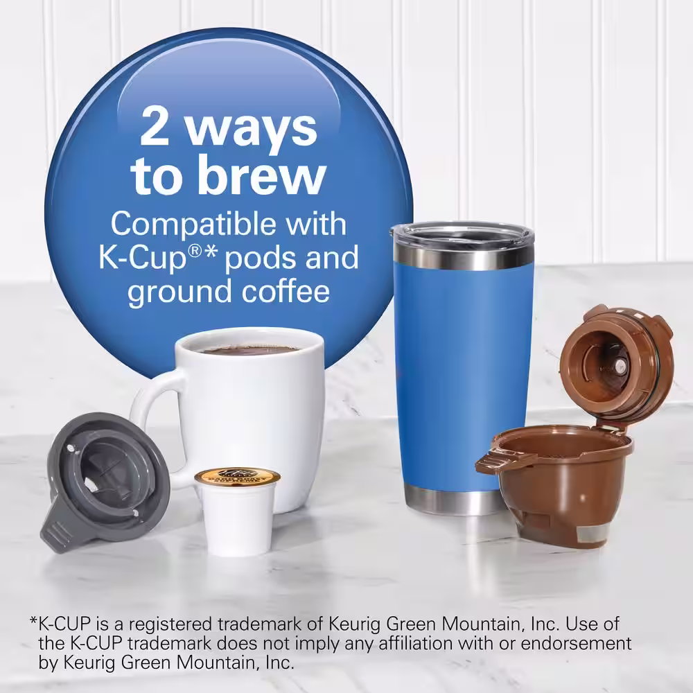 Hamilton Beach FlexBrew 1 Cup Black Drip Coffee Maker with Removable Reservoir